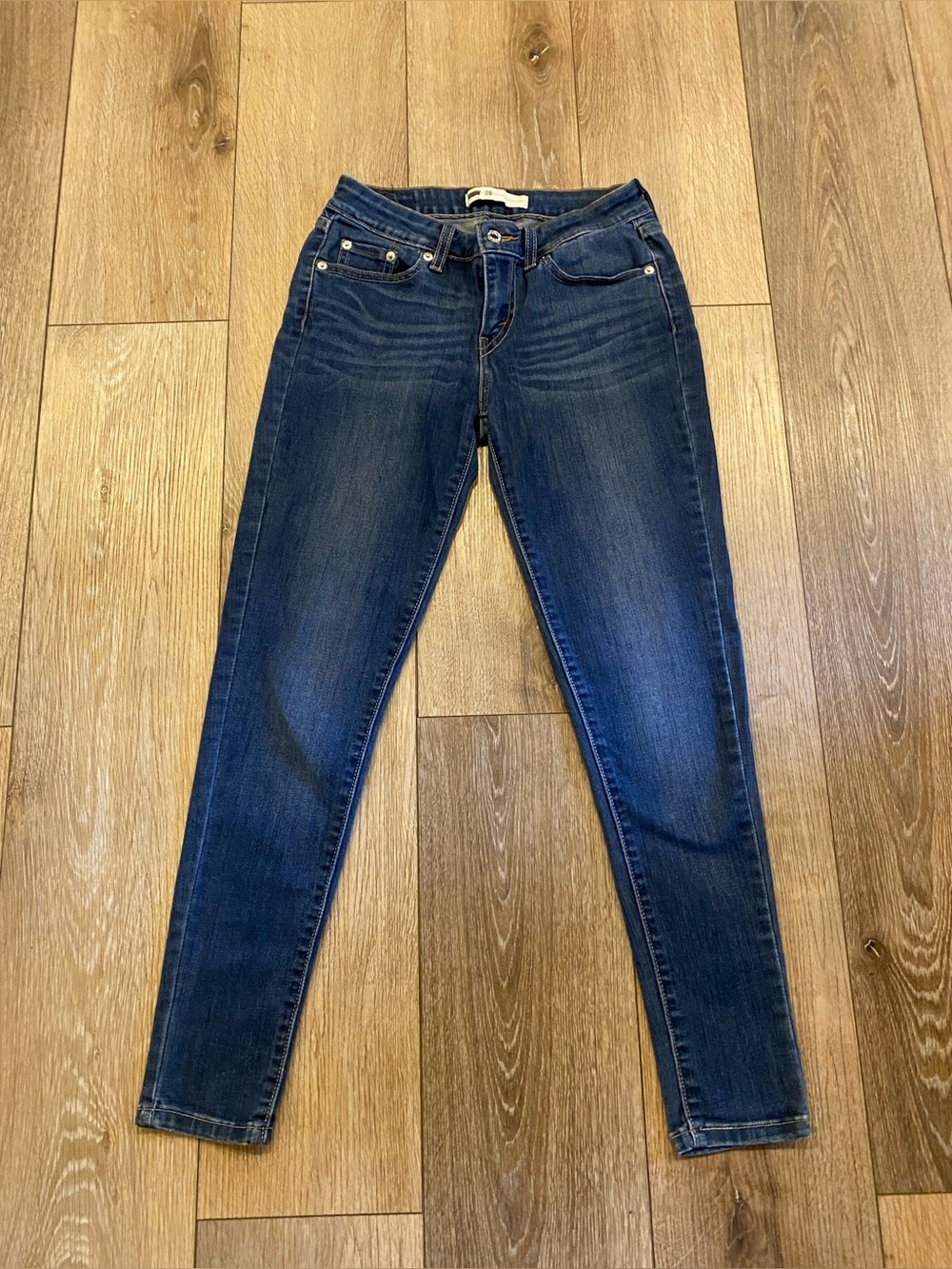 Levi’s Curve ID Skinny Jeans W28 Low Rise Medium Wash 2000s Vintage Y2K